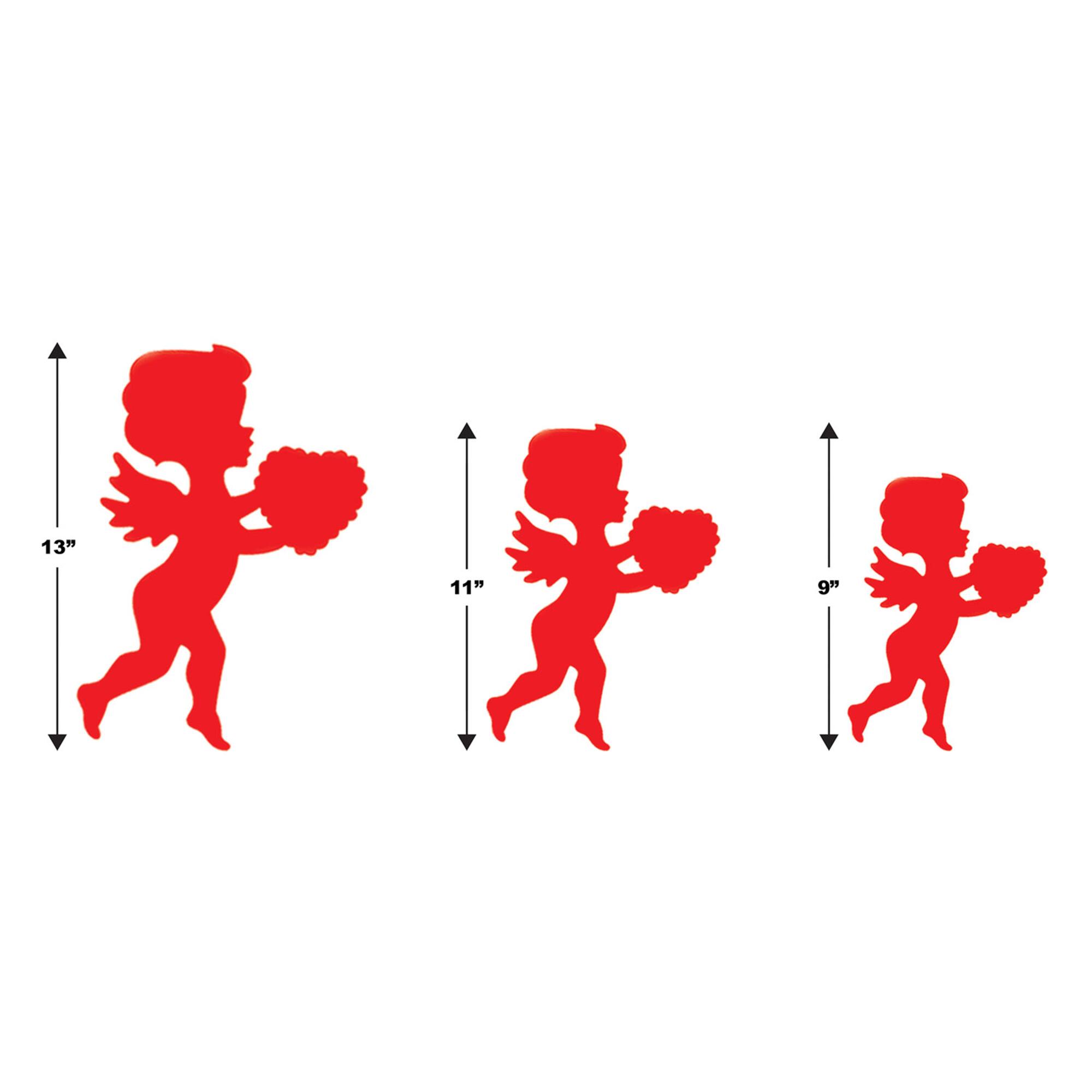 Beistle Red Printed Cupid Cutouts, 2 Packs of 6